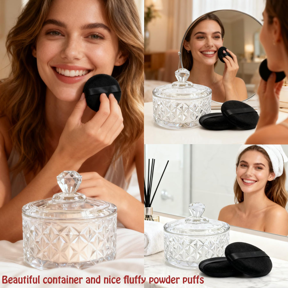 YINGMAN talc-free powder application ideal for refresh after bath.