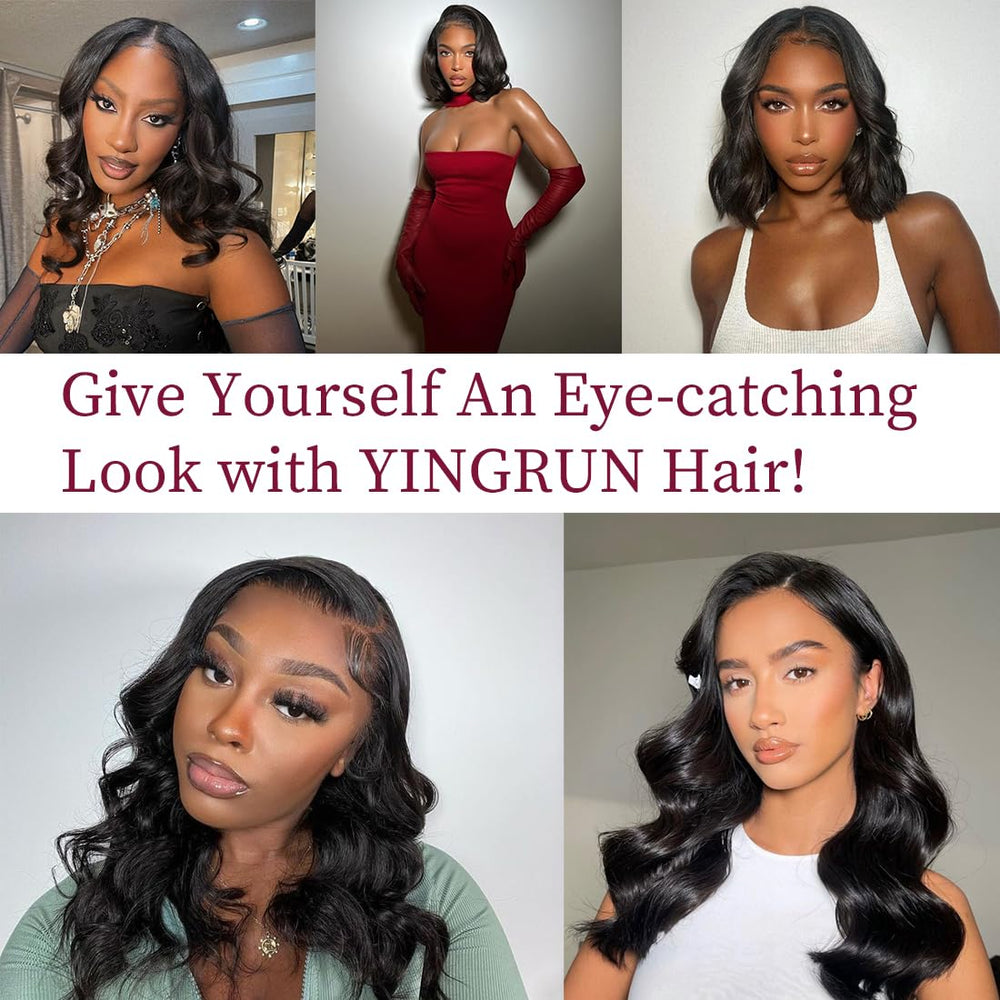 YINGRUN 180% density lace front wig adds fullness and comfortable volume