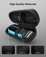 Mesh bag area inside the case stores charger and accessories neatly