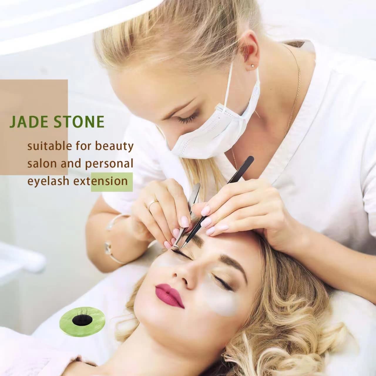 YiQiYi jade stone pallet helps reduce glue waste over time.