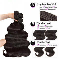 YISEA Remy hair with silky softness and natural movement.