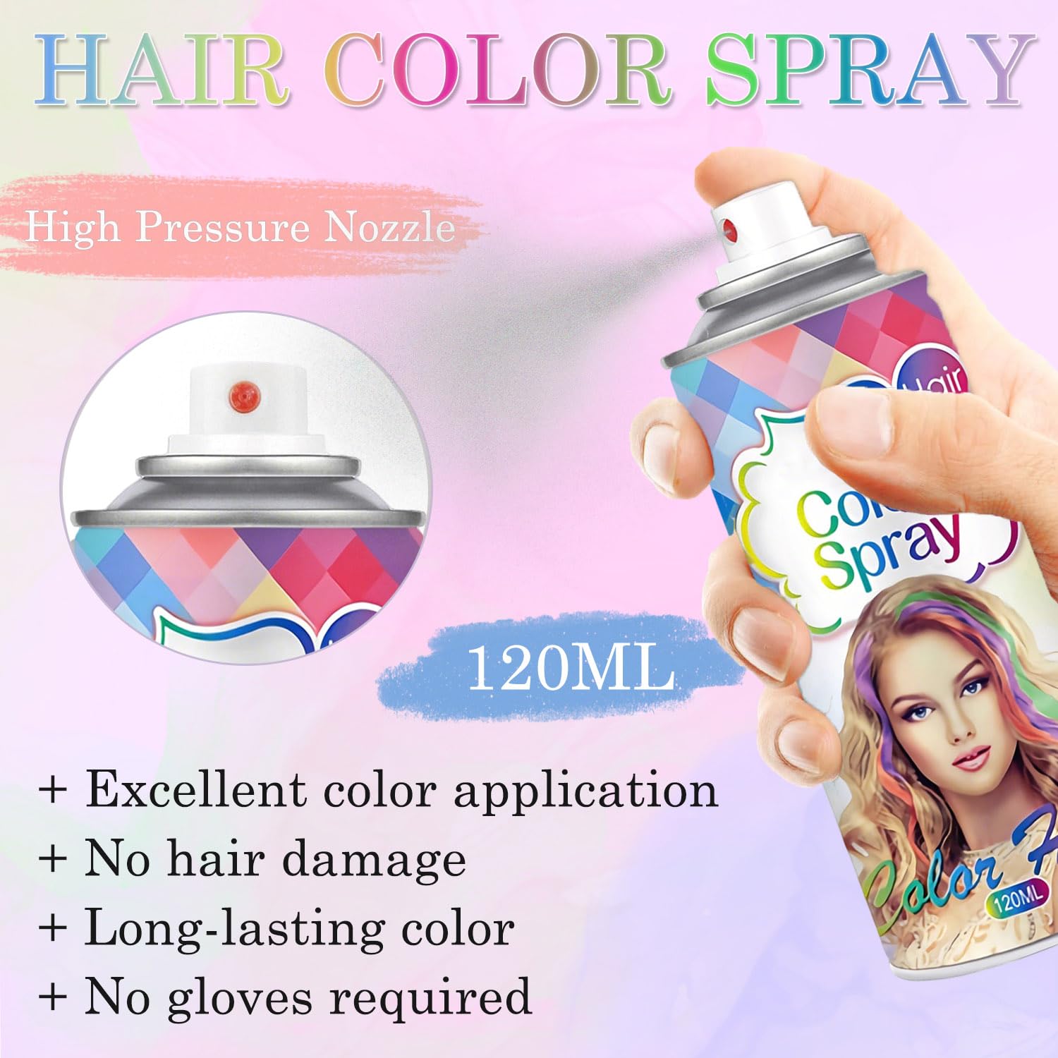 Yishifa fast drying color spray locks in vibrant shade quickly