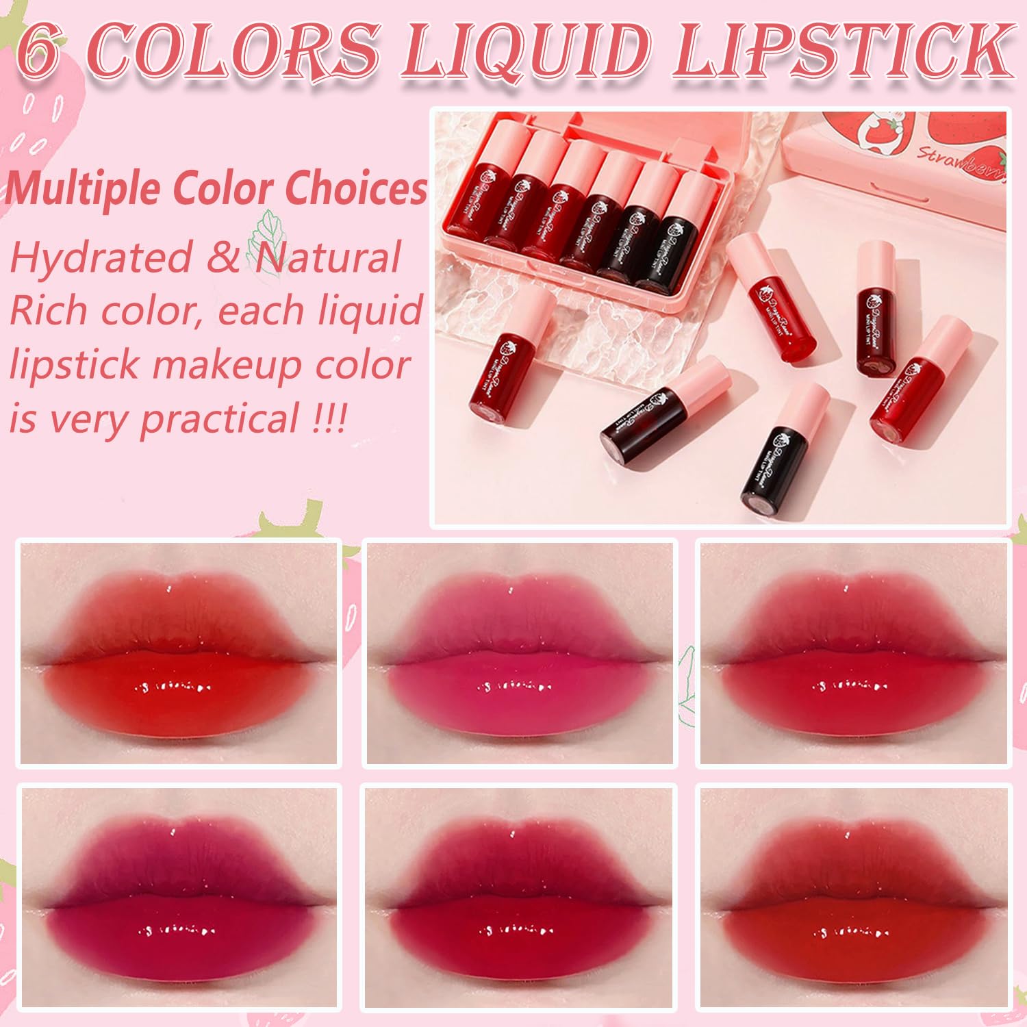 Yishifa lip tint bottle highlights juicy fruity flavor and comfort.