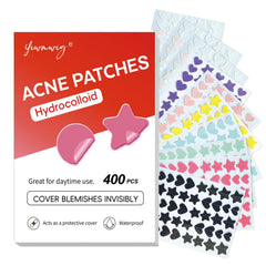 YIWMWIY bright shimmer patches 400-count pack cover blemishes while absorbing surface oils.