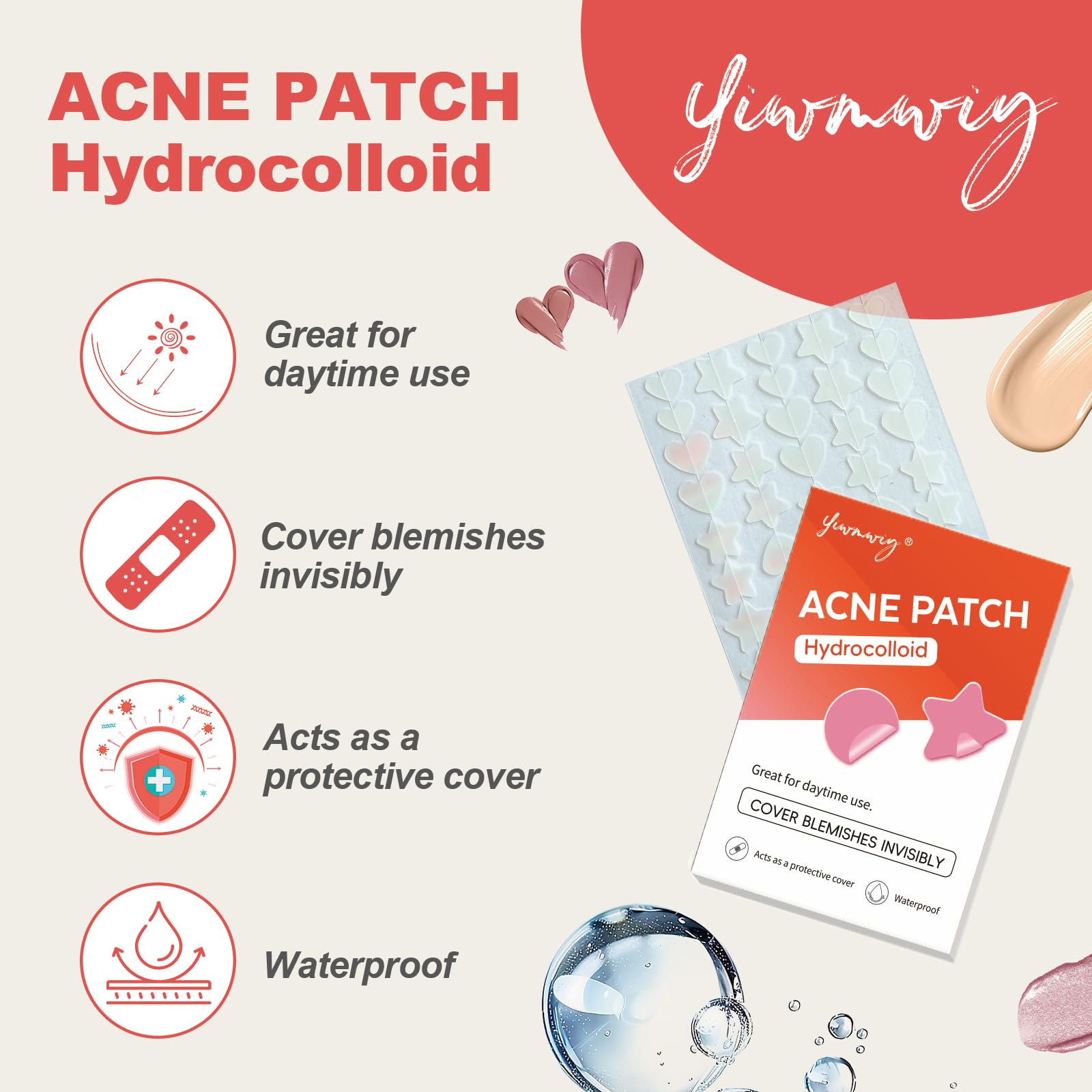 YIWMWIY individually wrapped pimple patches staying fresh