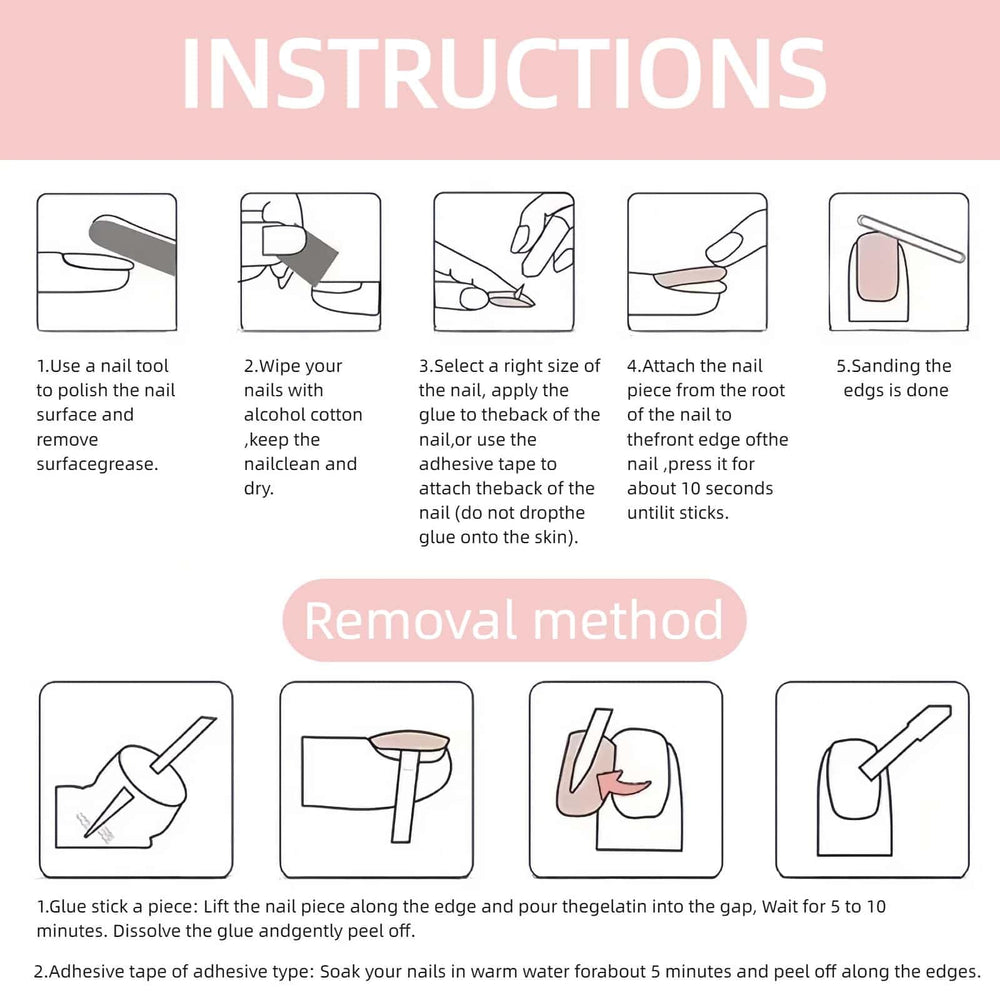 YIYILEIC ABS material nails offer durability and reusability.