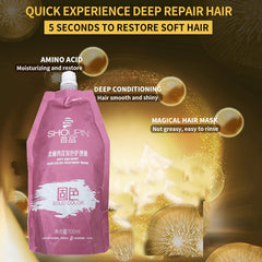 YIZHONG Hair Color Treatment Mask creamy texture for smoothing dry ends.