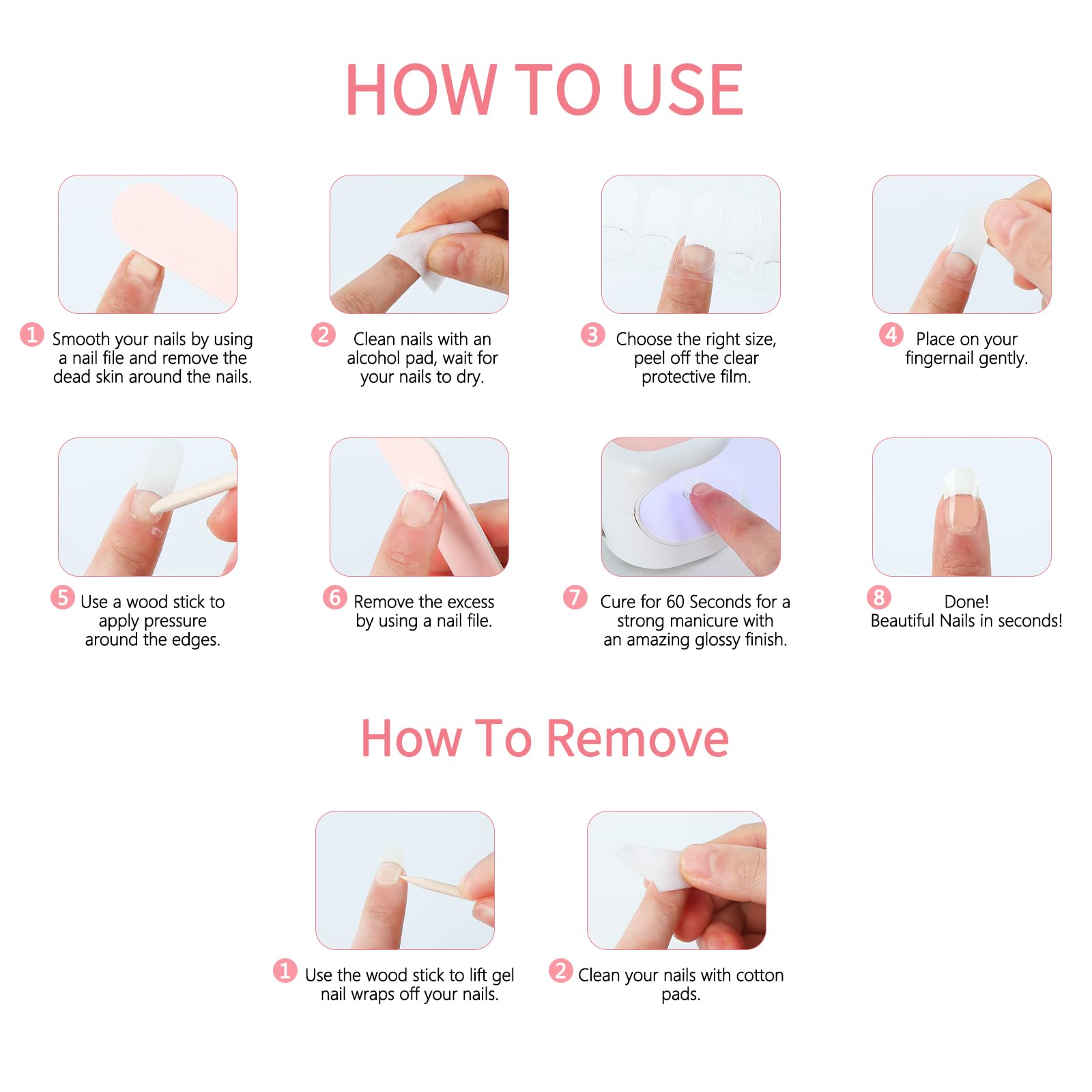 YIZHUO beginner-friendly strips simplify at-home nail art and care.