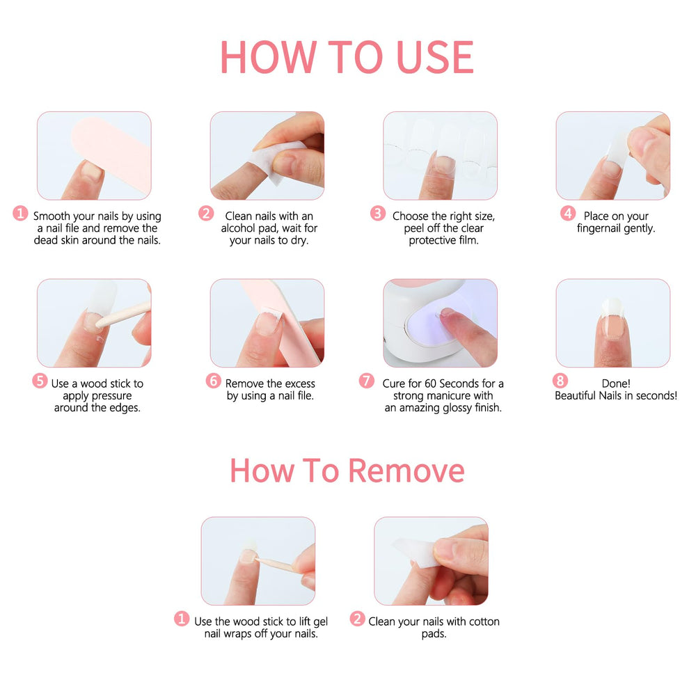 YIZHUO beginner-friendly strips simplify at-home nail art and care.