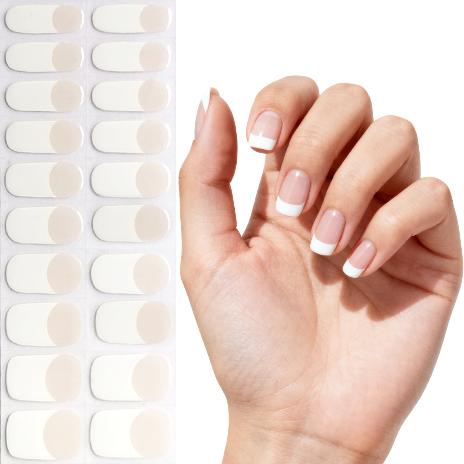 YIZHUO pink-base strips for at-home manicure with quick results.