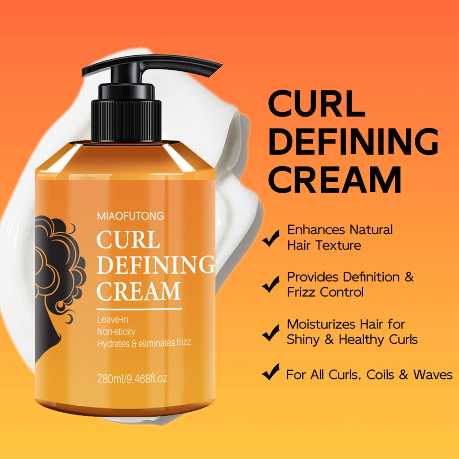 YJLYQF frizz resistance formula helping curls stay neat in humidity.