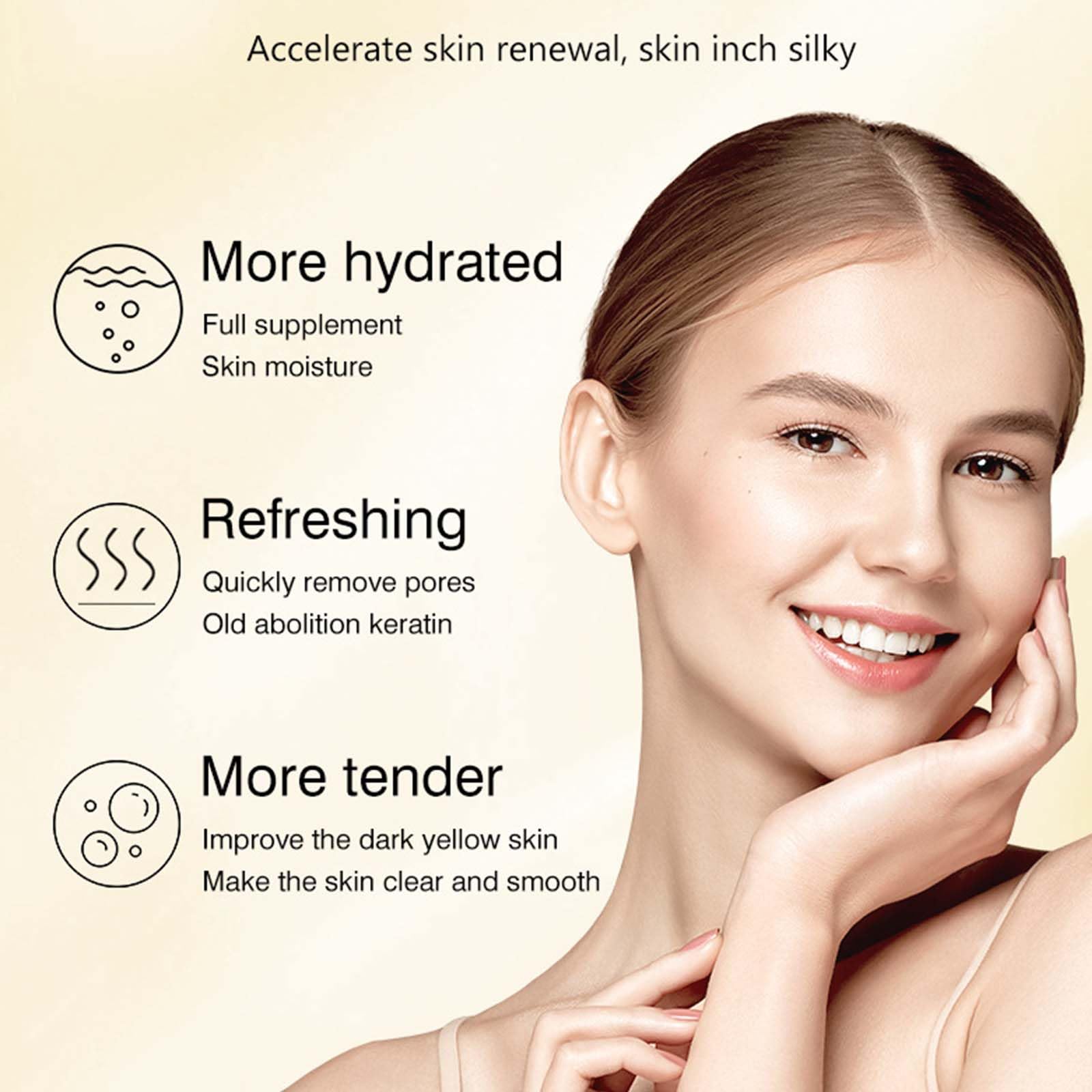 YJLYQF Lemon Exfoliating Gel used as a hand scrub for softer skin.