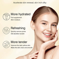 YJLYQF Lemon Exfoliating Gel used as a hand scrub for softer skin.