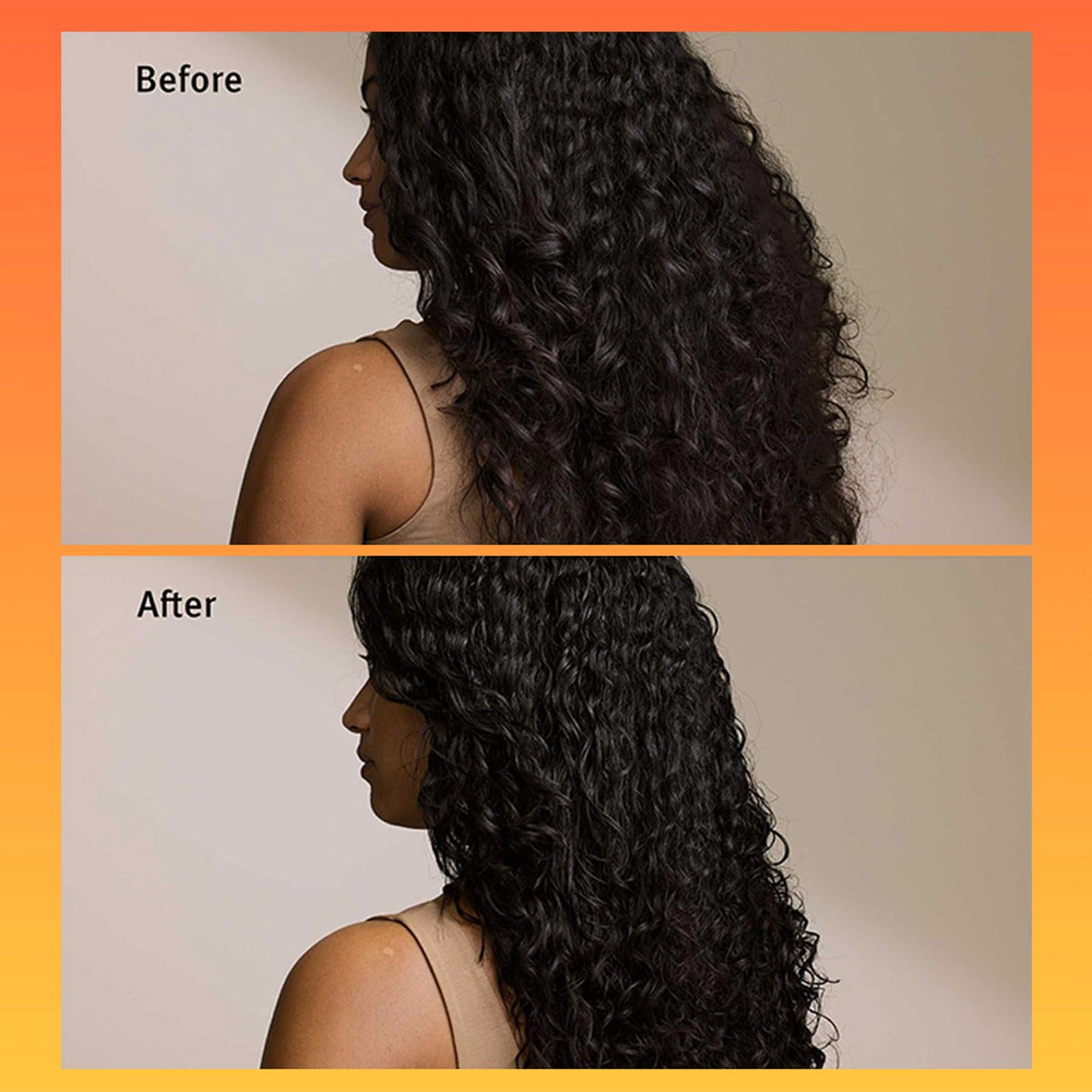 YJLYQF soft, sculpted curls with natural finish after styling.