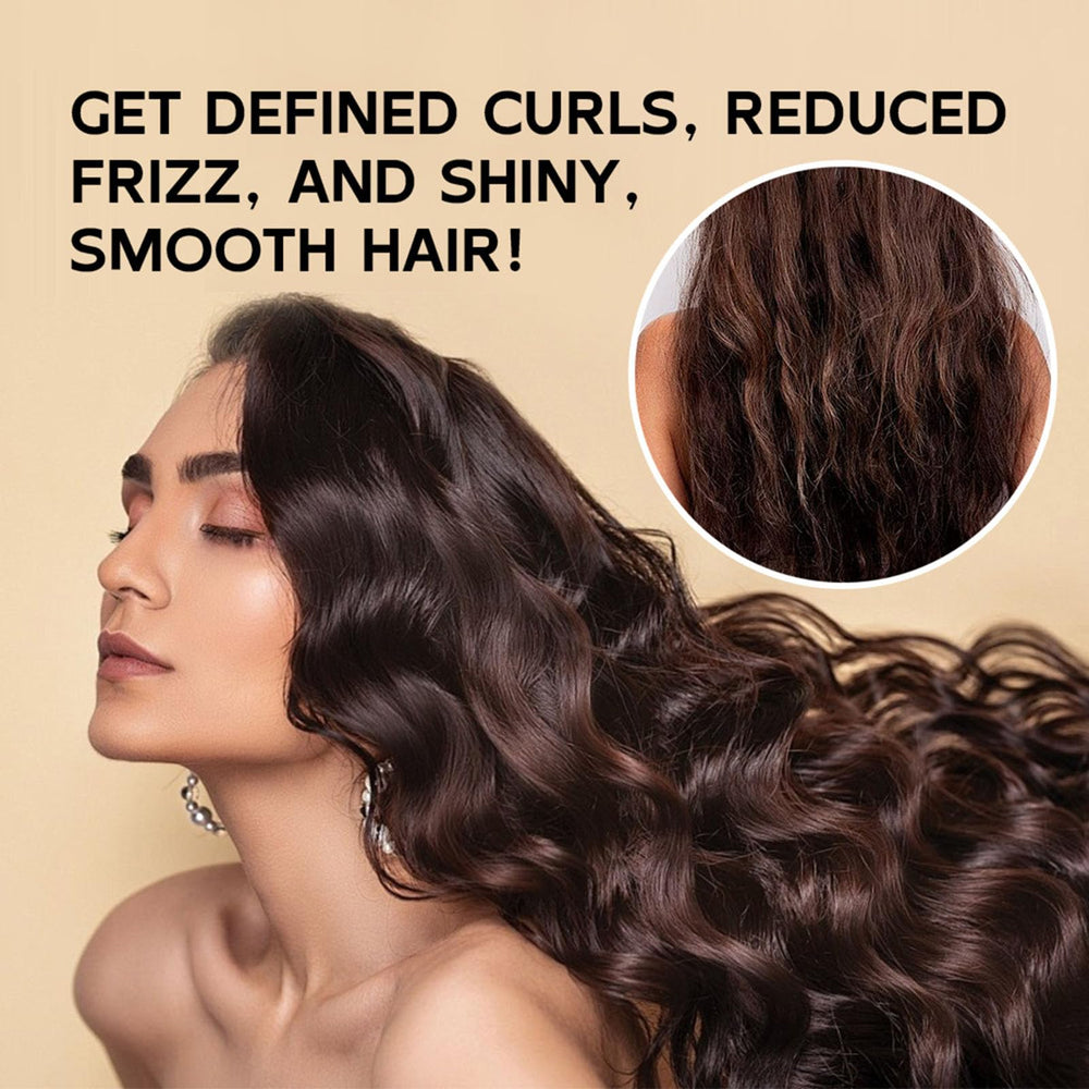 YJLYQF wet curls after application showing defined shape.