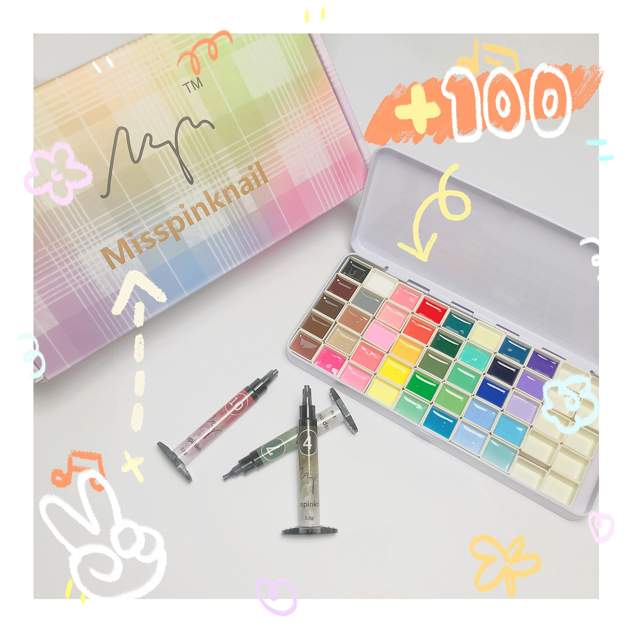 YJMyujimi empty cubes for mixing and storage of custom shades