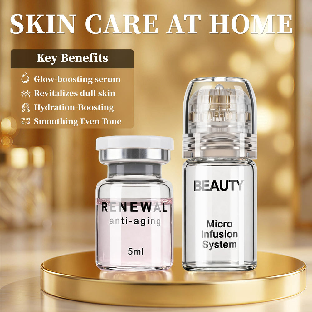 YJOO usage guide image illustrating steps for safe at-home microinfusions.