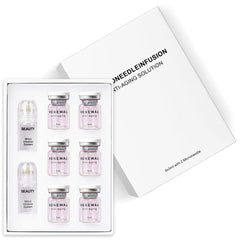 YJOO micro infusion system applied to face, neck, and lips for smoother skin