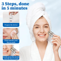 Close-up of YJOO serum applicator 0.25mm stamp for at-home treatment