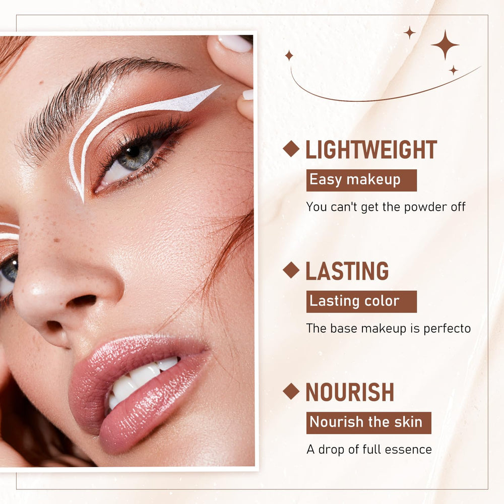 Contour application on the cheekbone with the foundation stick
