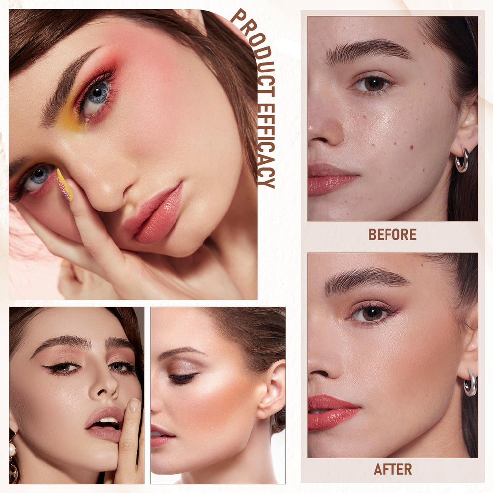 YJW foundation stick with built-in brush for precise blending
