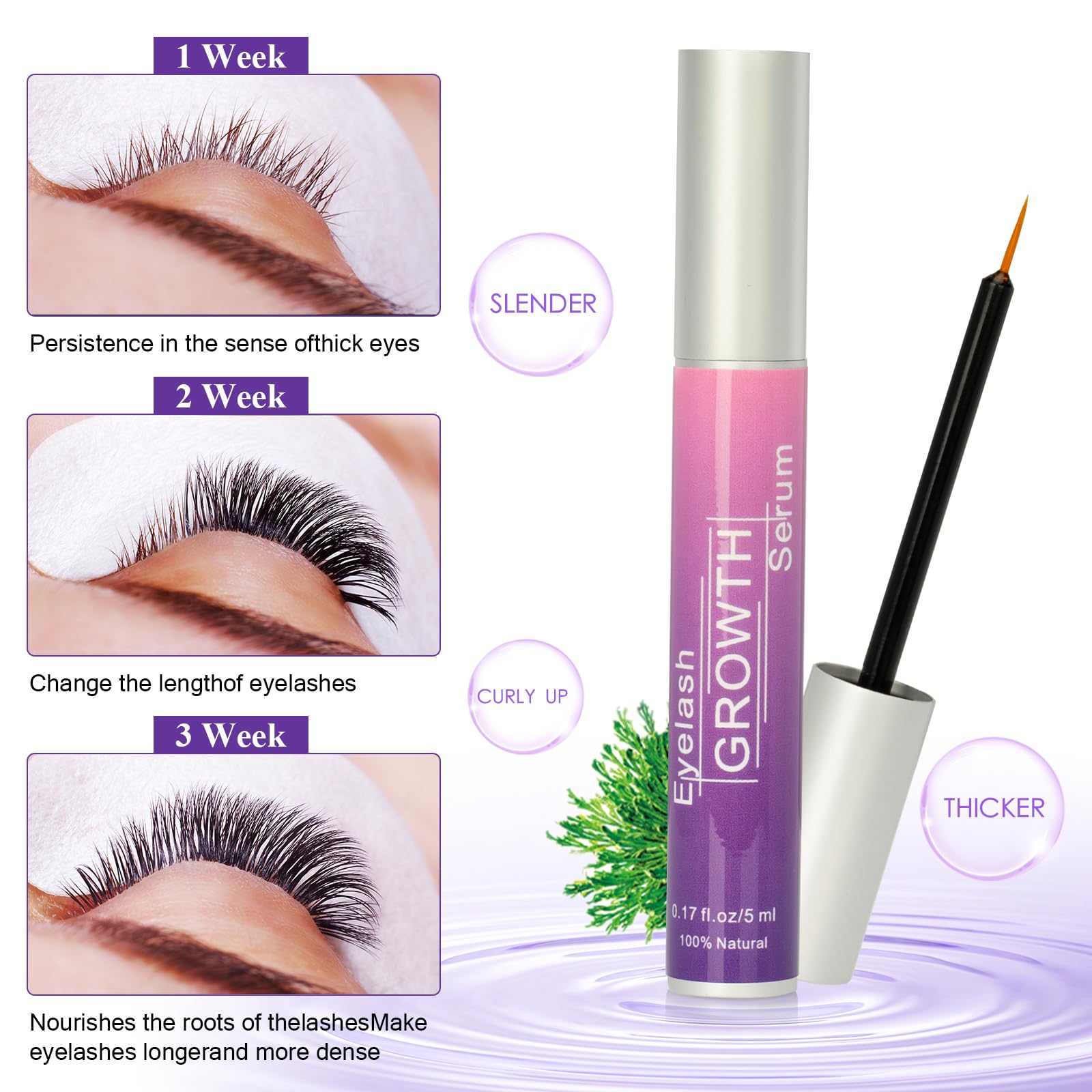 Ykimoe eyebrow growth serum tube ready for daily brow care.