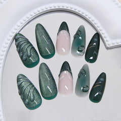 YKZFUI reusable nails with adhesive tabs for clean application