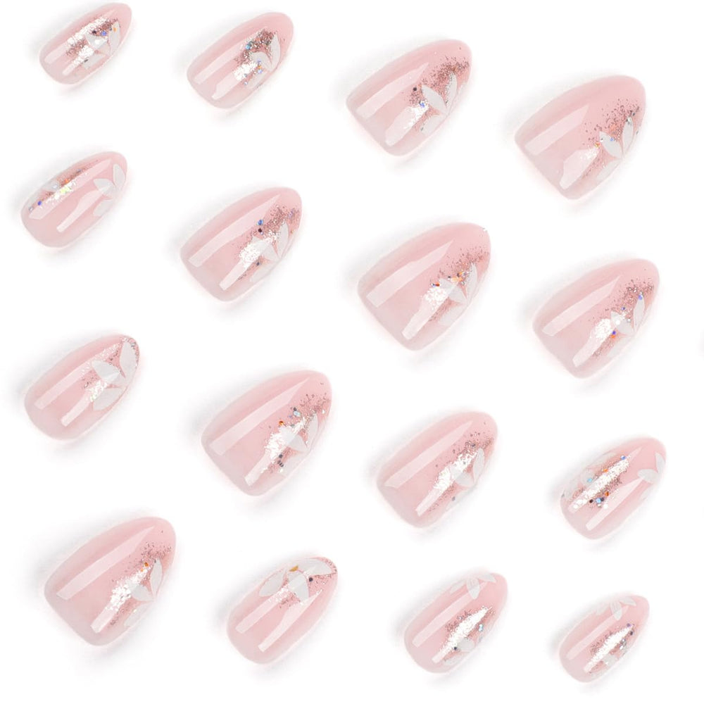 YKZFUI short square press-on nails for comfortable everyday wear.