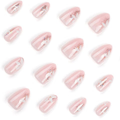 YKZFUI short square press-on nails for comfortable everyday wear.