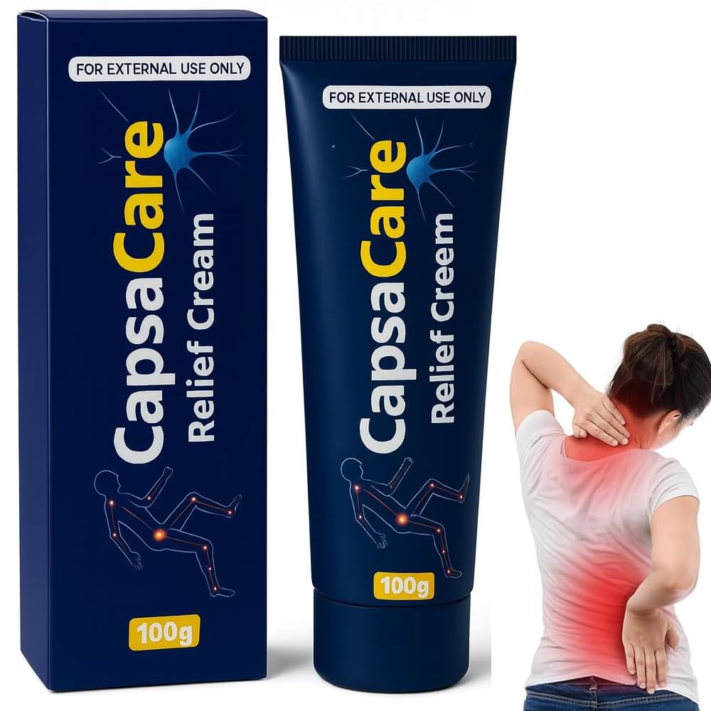 Ylahdent Capsacare Relief Cream bottle ready for easy daily relief