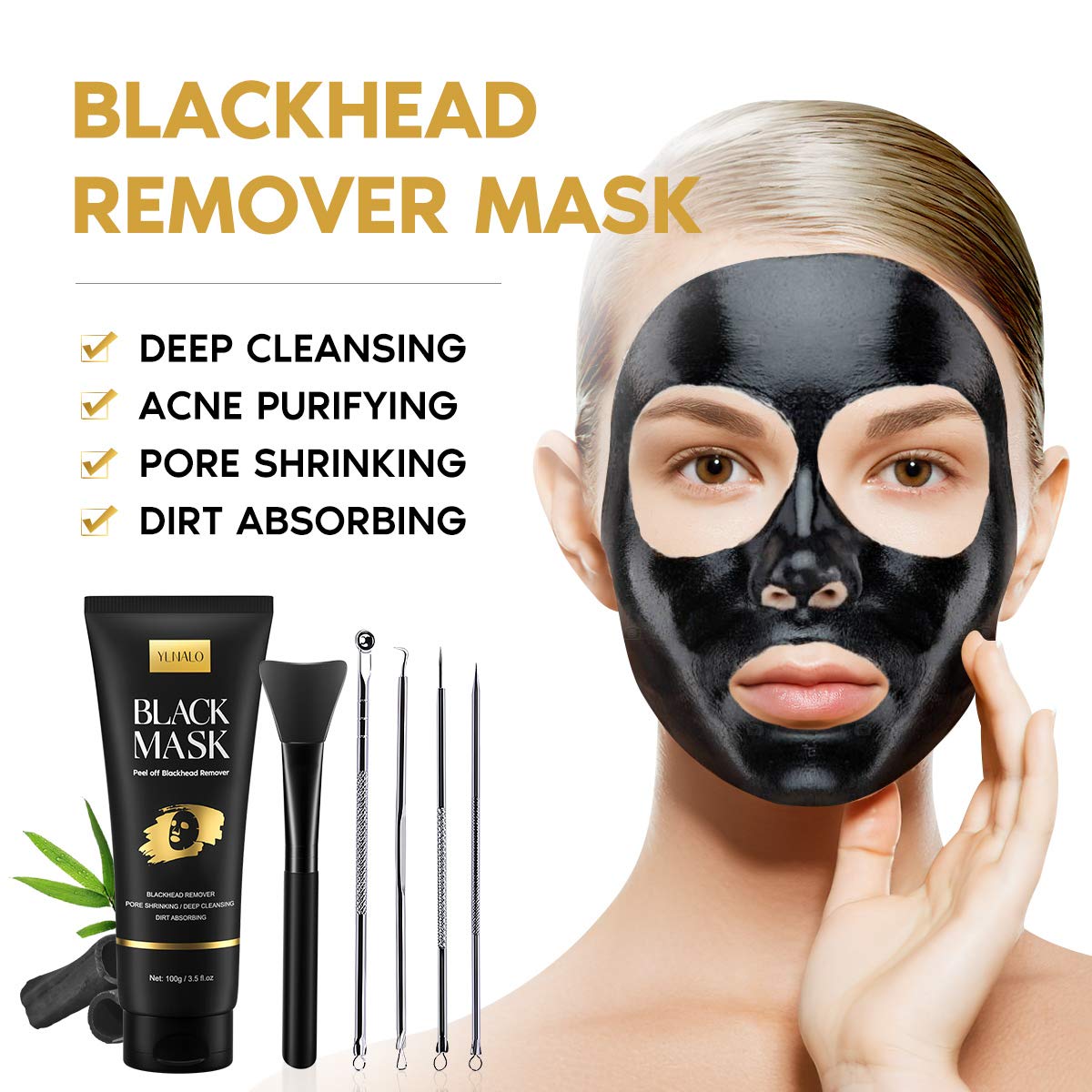 YLNALO blackhead extractor tools help remove impurities with gentle pressure.