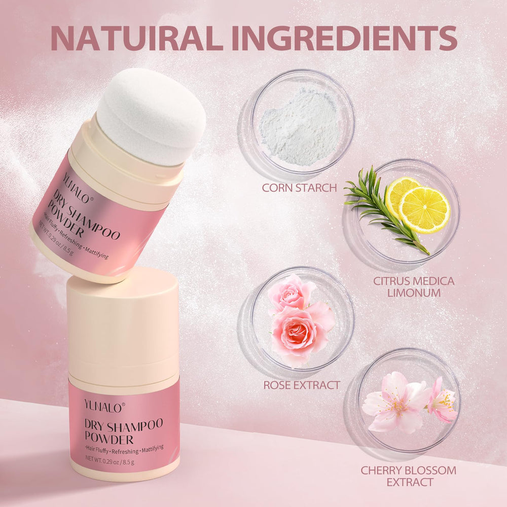 YLNALO dry shampoo powder travel size for quick touch ups