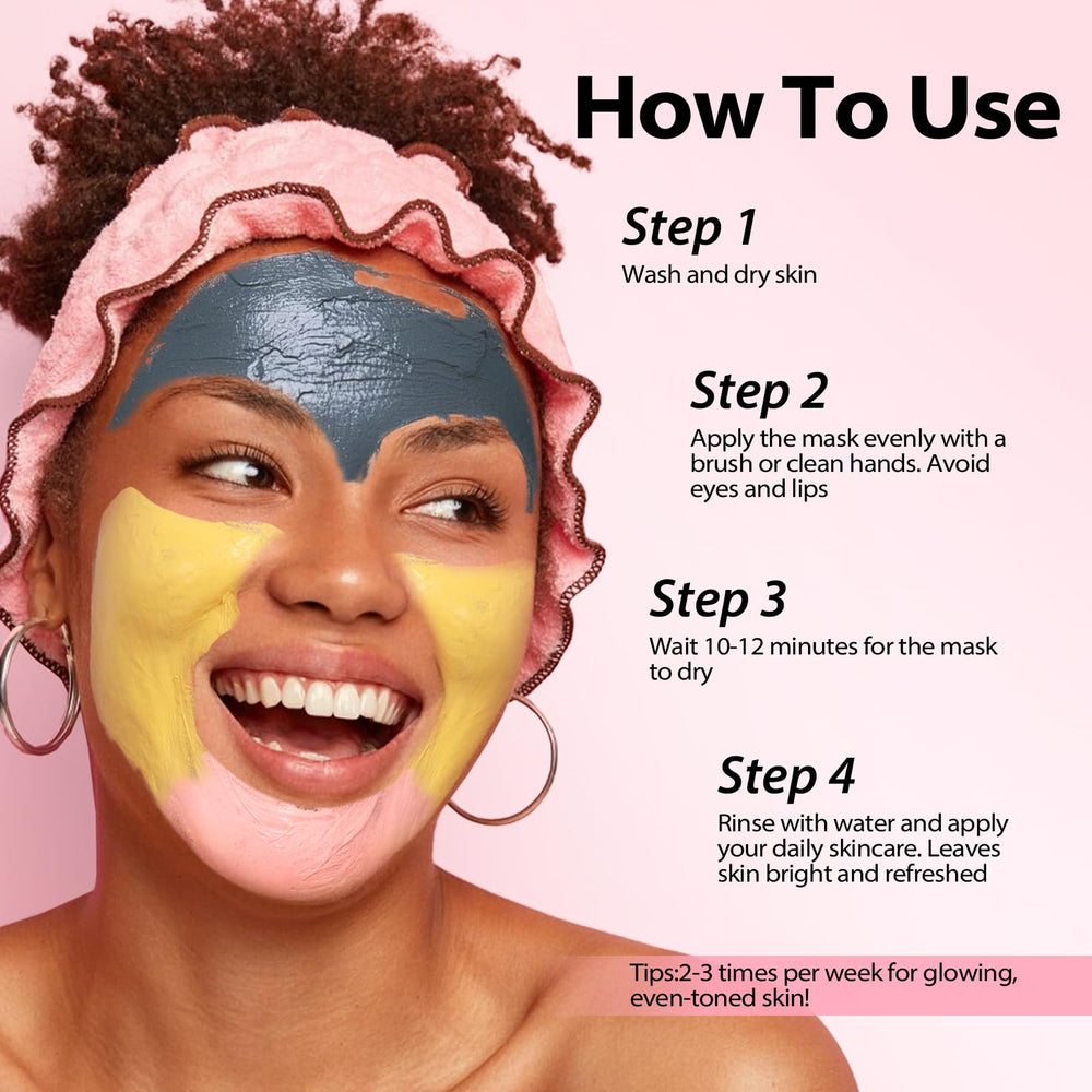 YLNALO face mask close-up showing pore-clearing action.