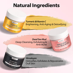 YLNALO Himalayan mud clay mask jar detoxifies and exfoliates for brighter skin.