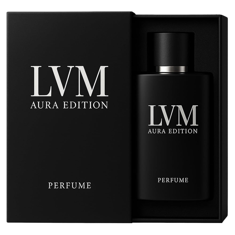 YLOTRE LVM AURA fragrance bottle front for daily confidence