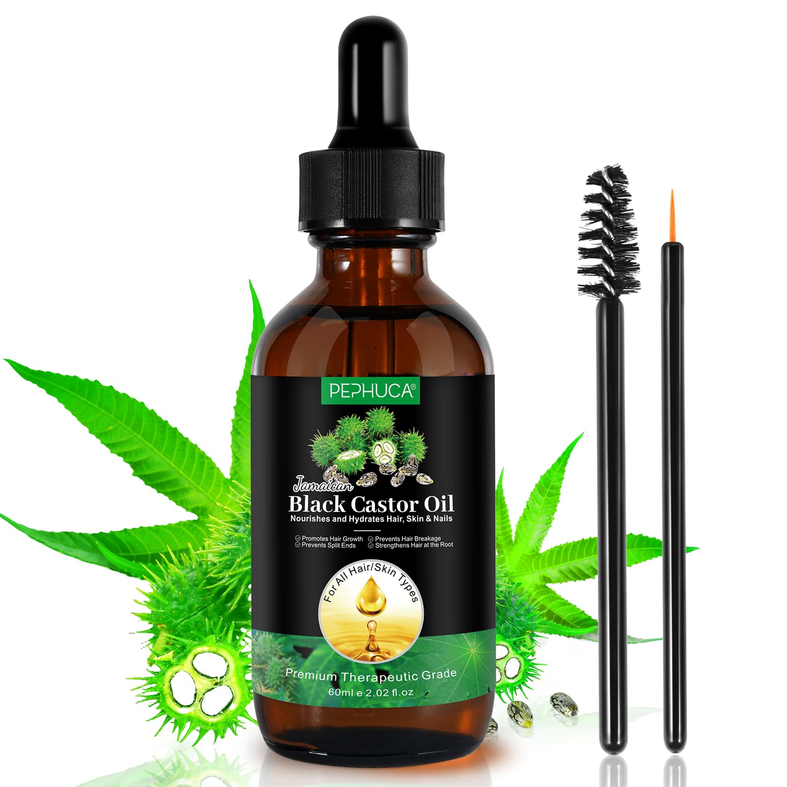 YLXYZUAD Jamaican Black Castor Oil bottle 2oz for hydration and absorption