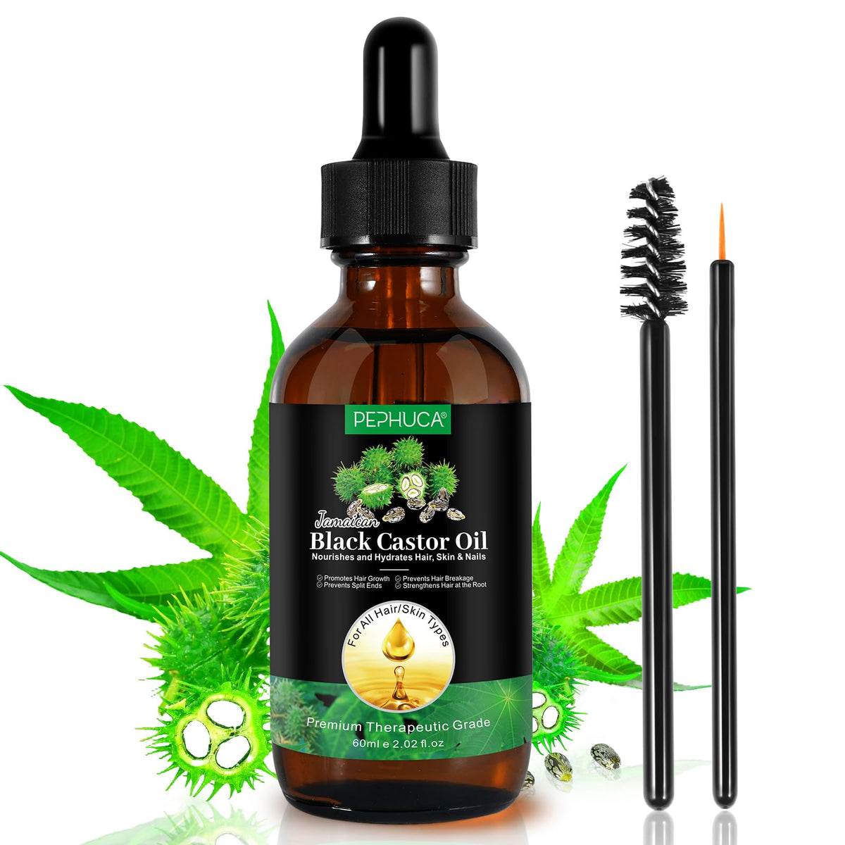 YLXYZUAD Jamaican Black Castor Oil bottle 2oz for hydration and absorption