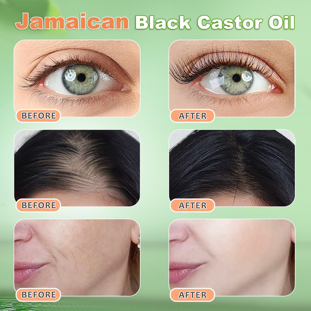 YLXYZUAD Jamaican Black Castor Oil bottle pour for lashes care