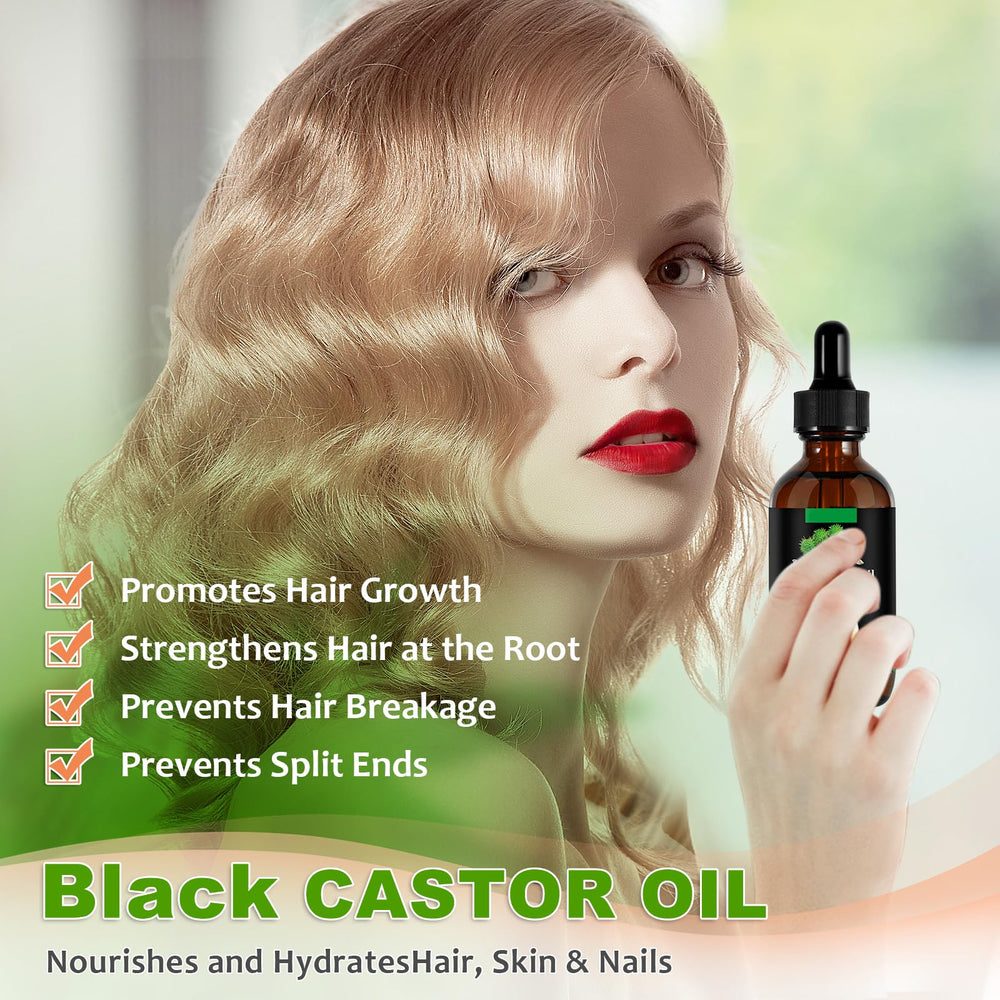 YLXYZUAD Jamaican Black Castor Oil creamy texture shown for quick absorption
