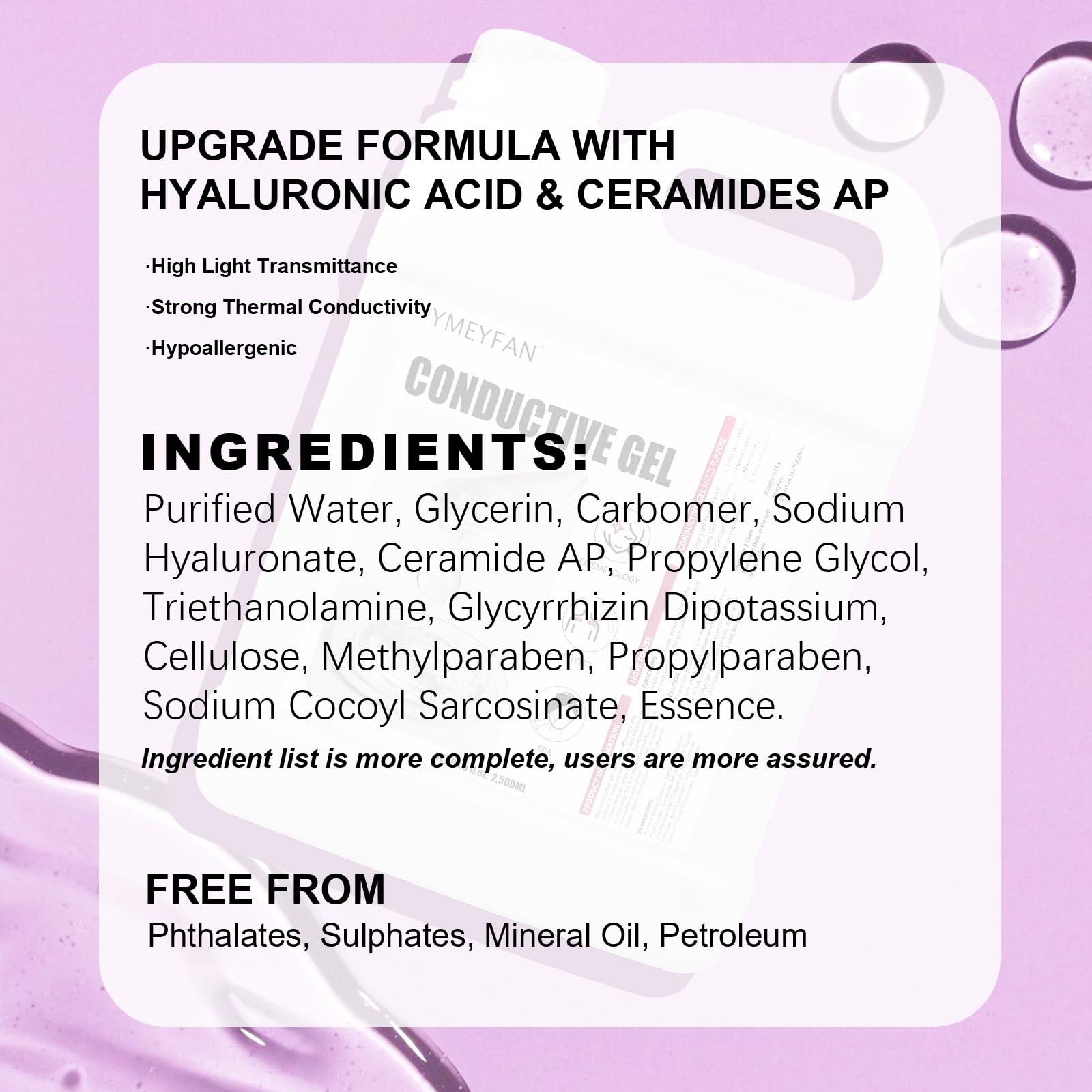 YMEYFAN ceramide AP supports skin barrier under device treatments.