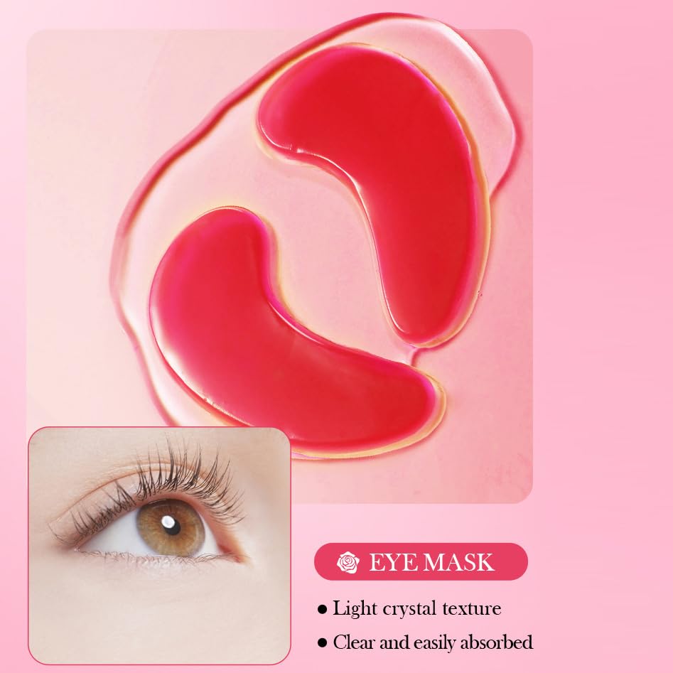 YMEYFAN Rose Pink Lip Mask close-up shows plump, moisturized lips.