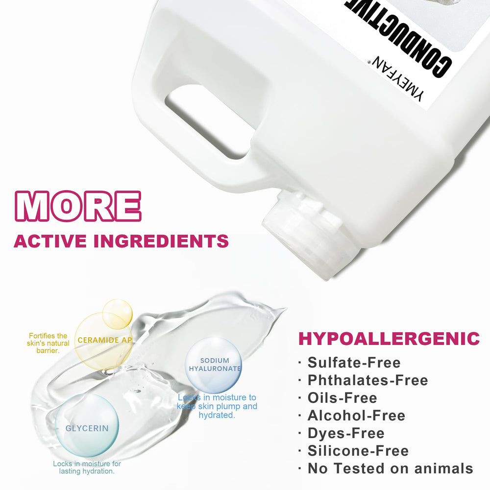 YMEYFAN gel with sodium hyaluronate for lasting moisture during device use.