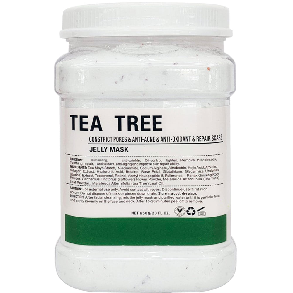 YMEYFAN Tea Tree Jelly Mask powder ready for a hydrating skincare routine