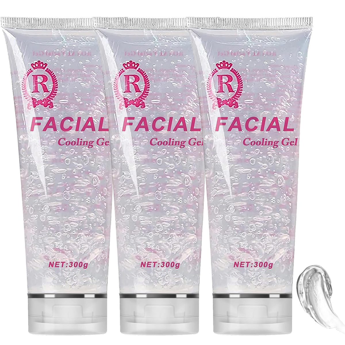 YMEYFAN conductive gel bottle top view for smooth hair removal sessions.