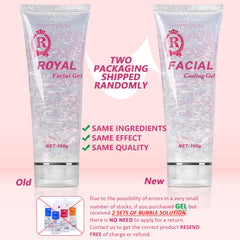 YMEYFAN cooling hydrating gel used with facial device for refreshed skin.