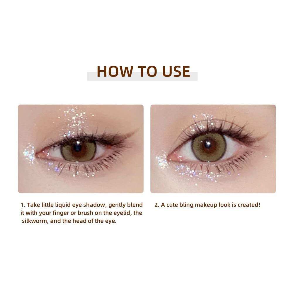 YMH BEAUTE glitter on inner corner brightens eyes