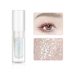 YMH BEAUTE liquid glitter eyeshadow light pink pearl creates soft glow
