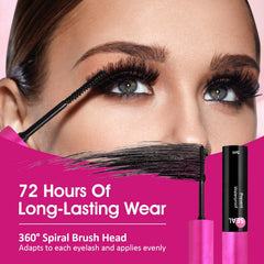 Seal layer protects lashes from moisture and sweat for extended wear.