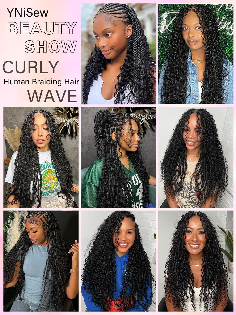 YNiSew natural look braiding hair for boho styles