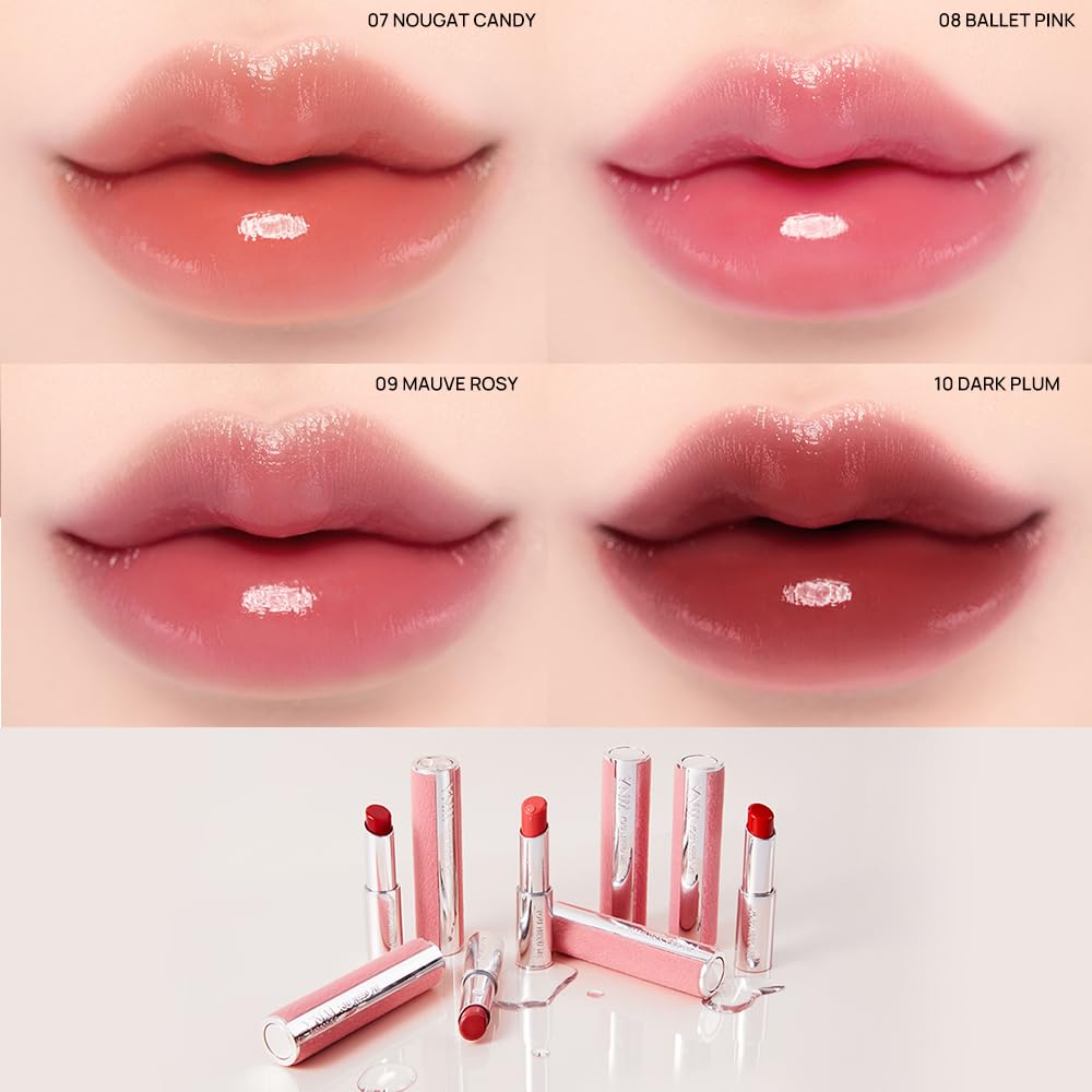 YNM Candy Gloss Balm long-wear display with lasting shine.